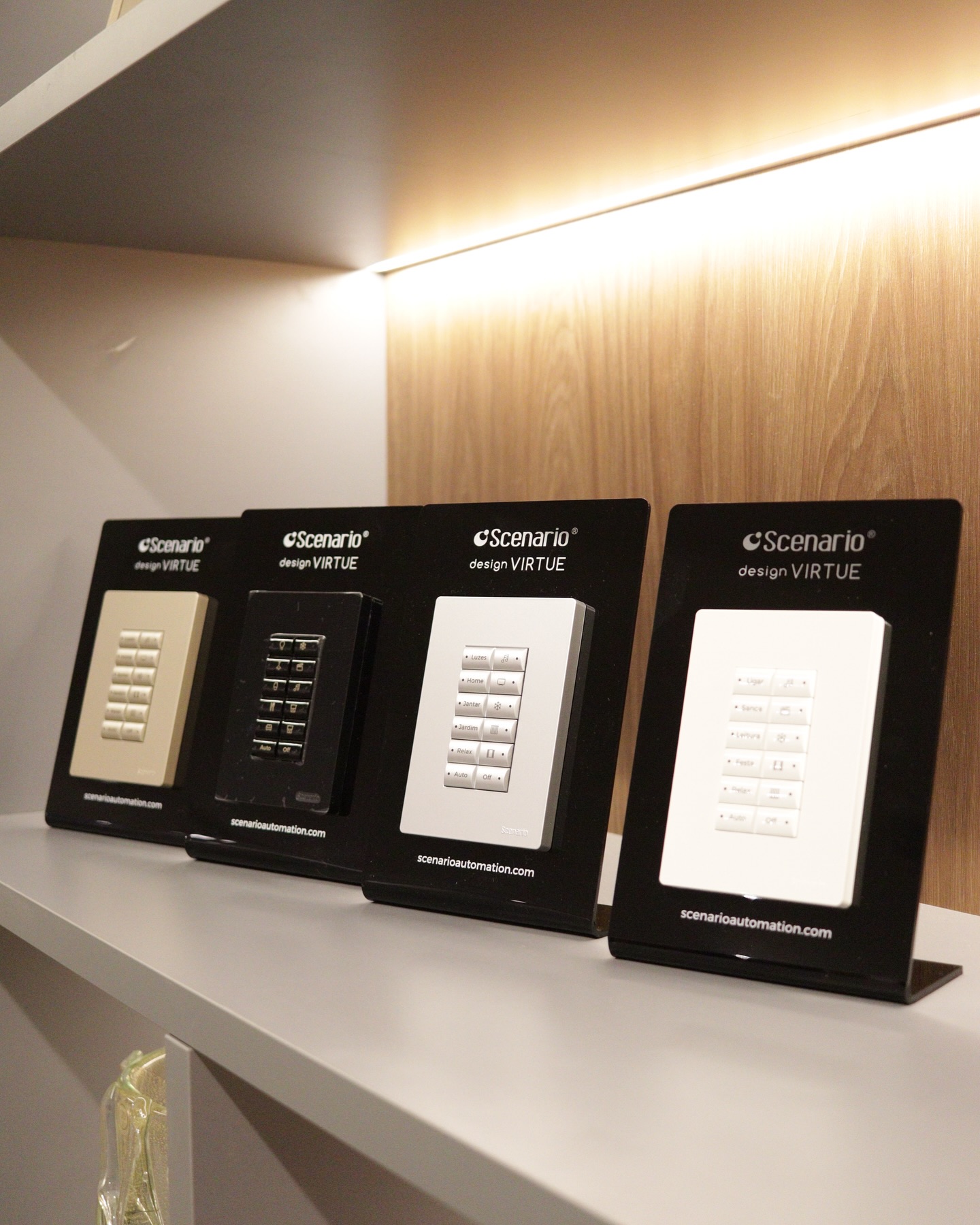 Painel de controle de automação residencial