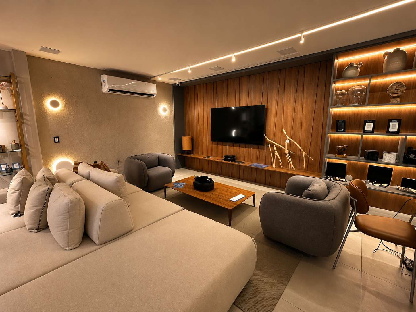 Sala de estar integrada